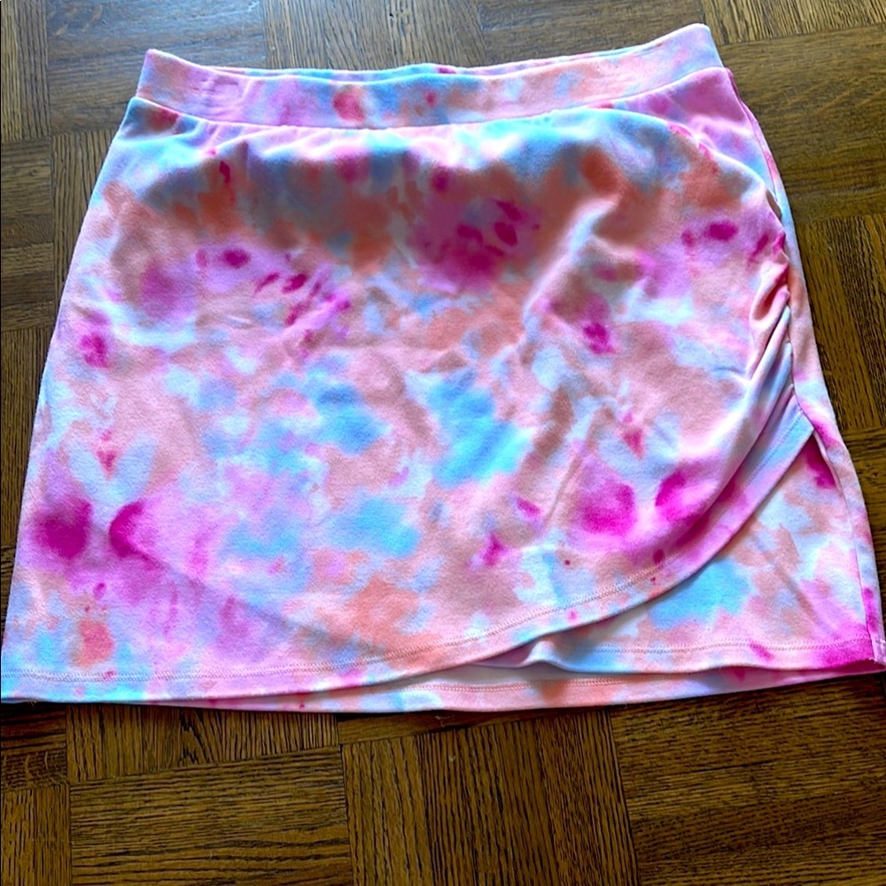 Tye Dye Colorful Mini Cotton Skirt - Picture 3 of 8